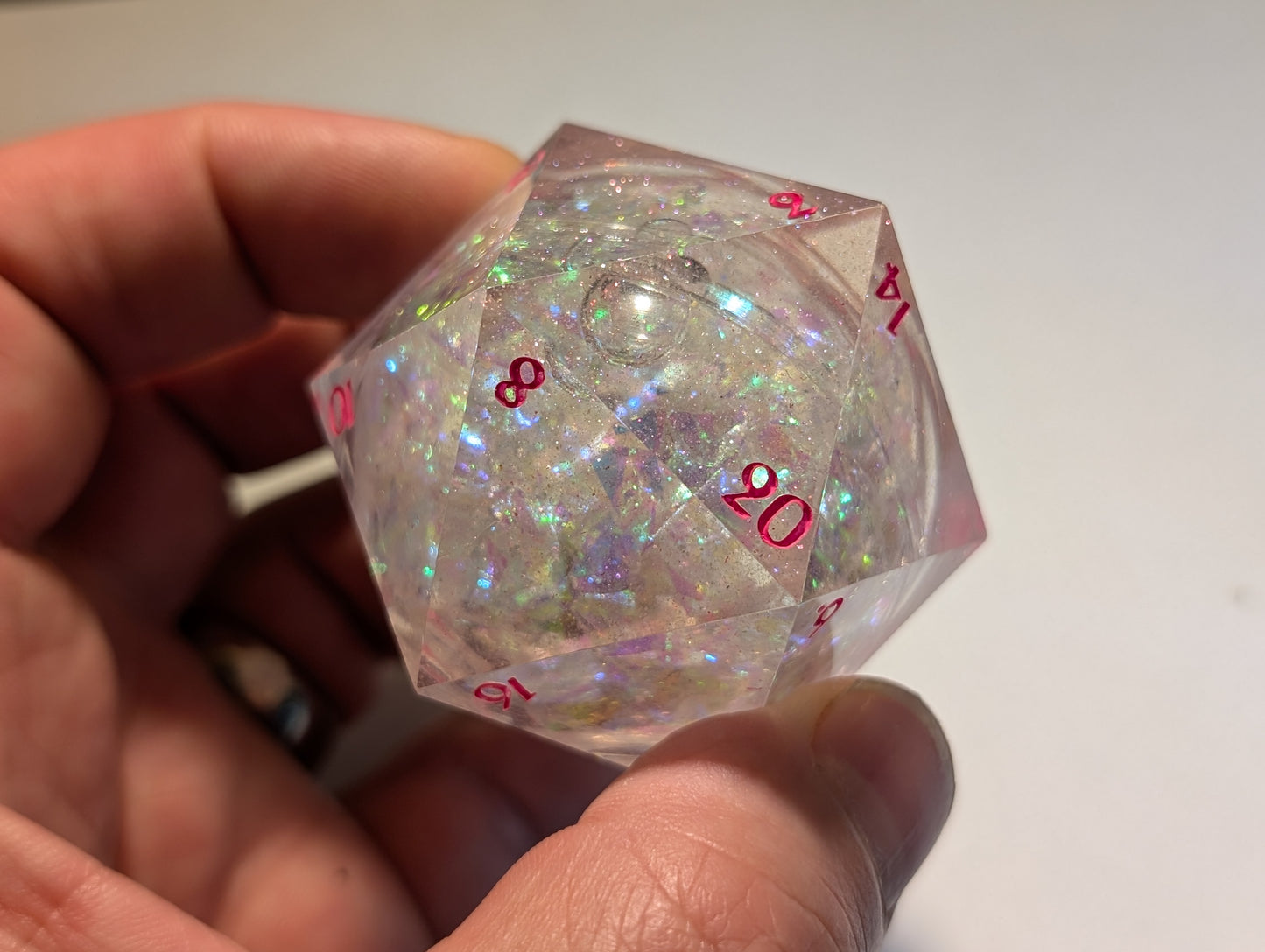 Magenta tinted 60mm chonk with liquid code